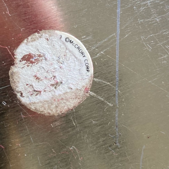 Vintage Metal McCrory Corp Christmas Ashtrays (2) - Picture 3 of 3